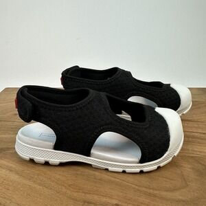 Little Kids Hunter Travel Black Mesh‎ Casual Slingback Sandals Shoes Size 11 C